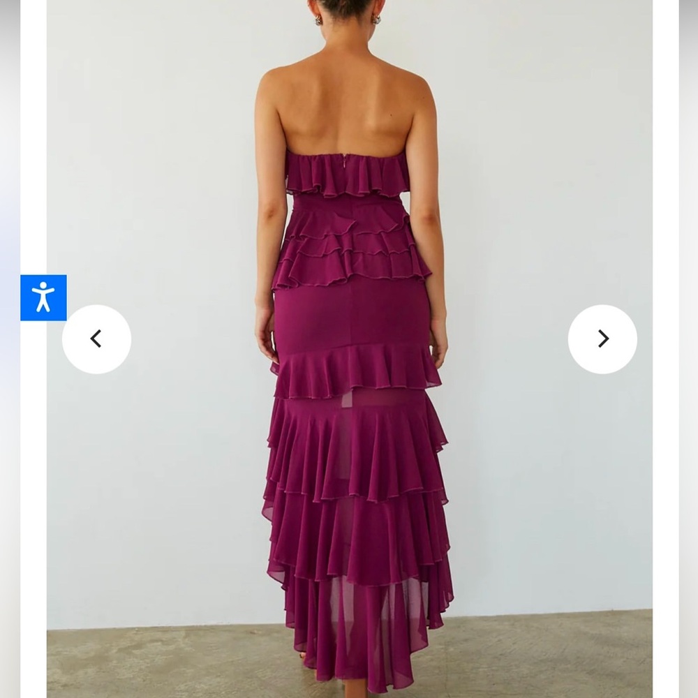 American Threads Berry Ruffle dress - Picture 2 of 2